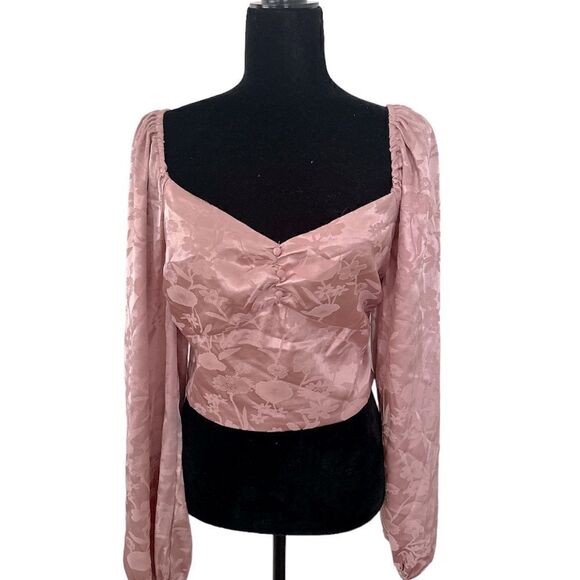 LUSH Blush Pink Blouse NWT - Picture 1 of 7